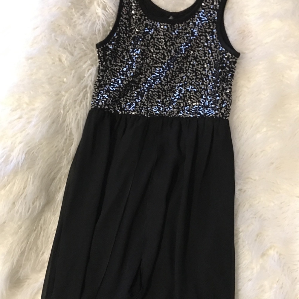 Black dress with sparkly top